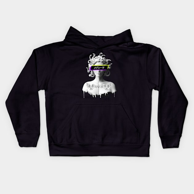 Melting Medusa Kids Hoodie by Black Lotus